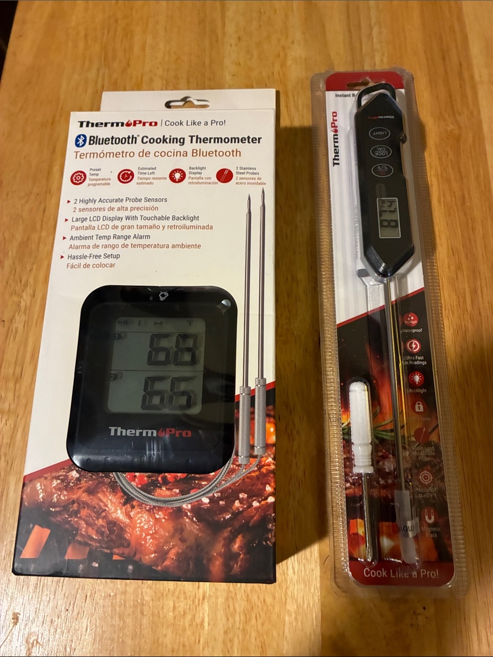 Bluetooth Cooking Thermometer - Black
